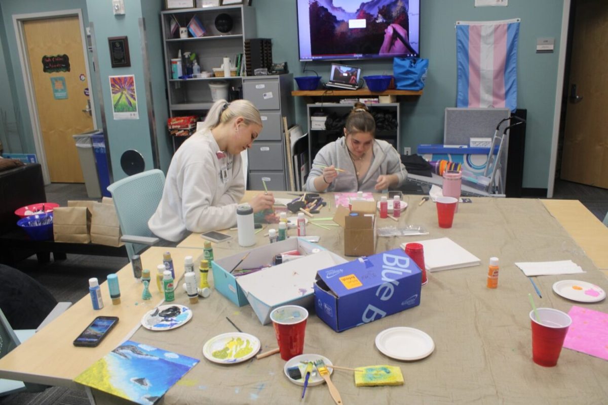 An informative painting session was held in the IWC to educate students on cannabis use while allowing them to destress creatively. 
